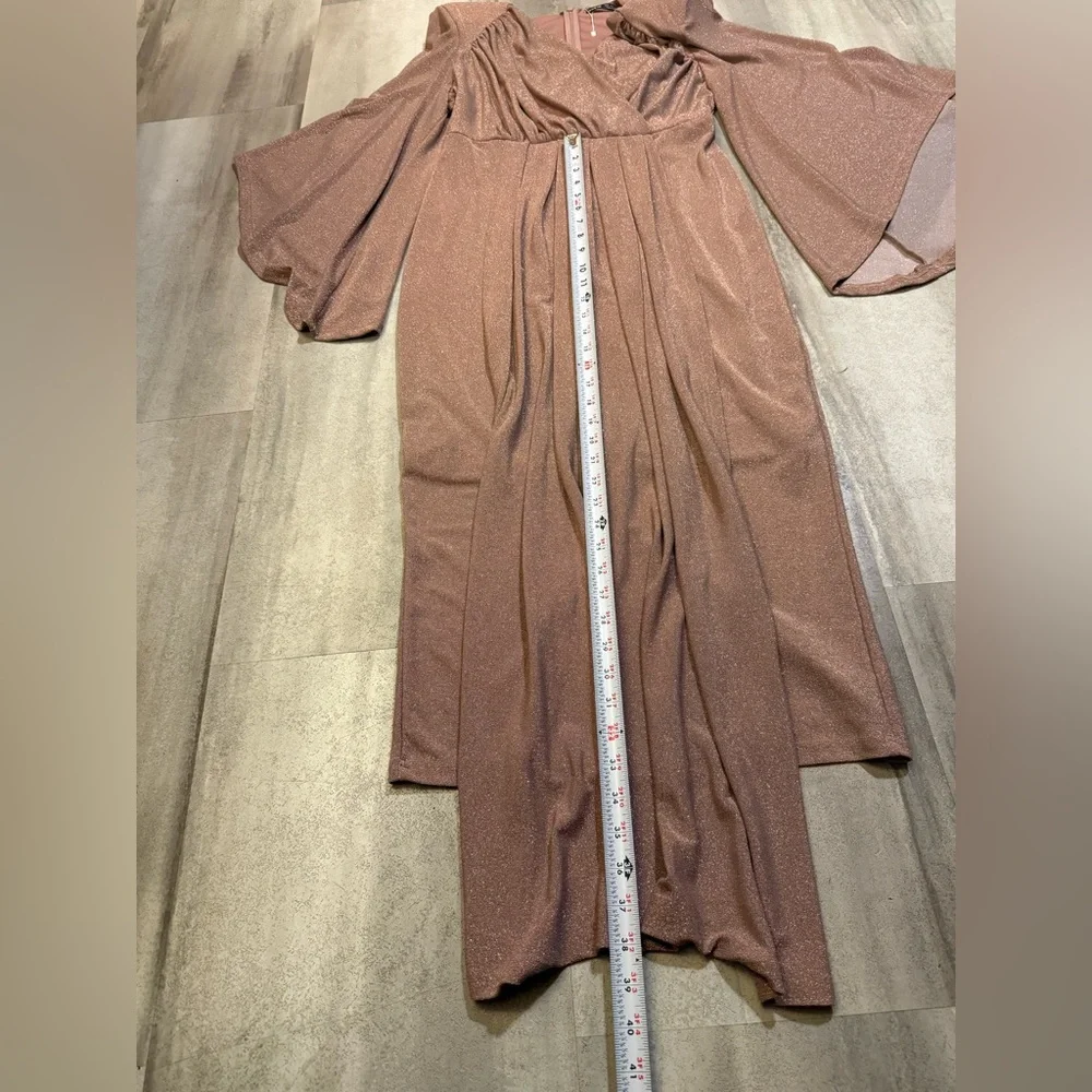 Glamorous Long Sleeve Dress in Mauve‎ - Picture 4 of 9
